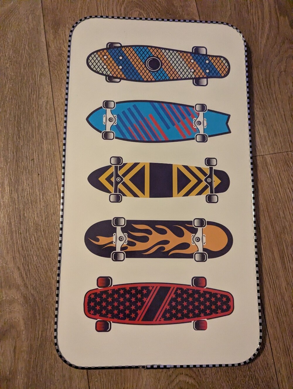 Kids Skateboard Wall Art , Multi-Color Skateboard Designs